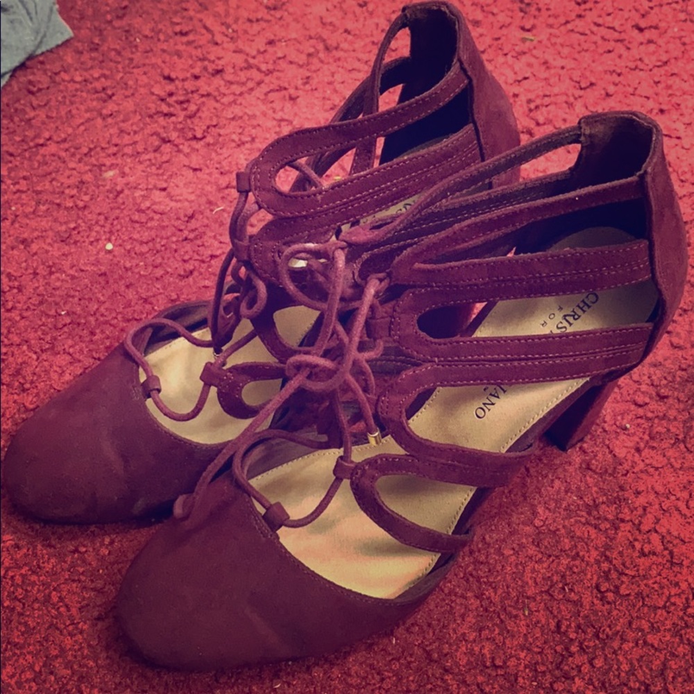 Lace up heels, super cute with anything you wear!